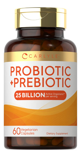 Suplemento Prebiótico Y Probiótico Carlyle De 25 Mil Millone