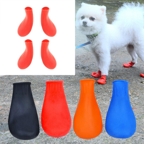 2 Botas De Lluvia Para Perros Zapatos De Nieve Impermeables