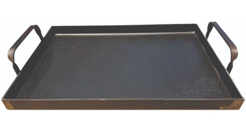 Plancha Chivitera Plegada Parrilla Cocina 2 Hornallas 40x30