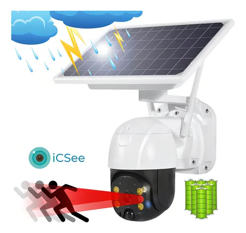 comprar Solar Wifi Câmera Externa Vigilância Resiste Sol Chuva Ip66