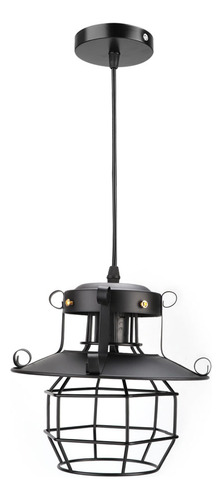 Lámpara De Techo E27 Con Diseño De Jaula De Hierro, Estilo V