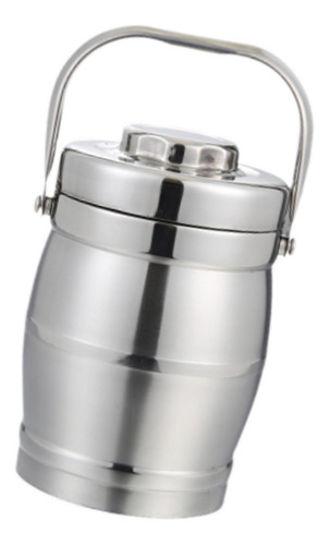 Fiambrera Térmica De Acero Inoxidable Con Asa Bento Box