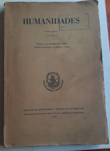 Humanidades E Barba (dir) T 38 Vol 2 Dedicado A Sarmiento