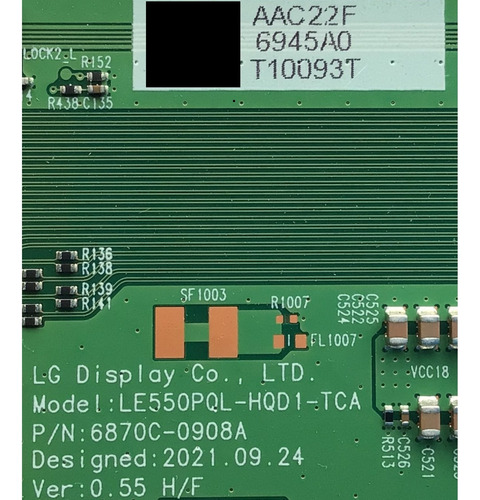 T-con LG 6871l-6945a 6870c -0908a 6945a Oled55a2pua.dusqljr (Usado)