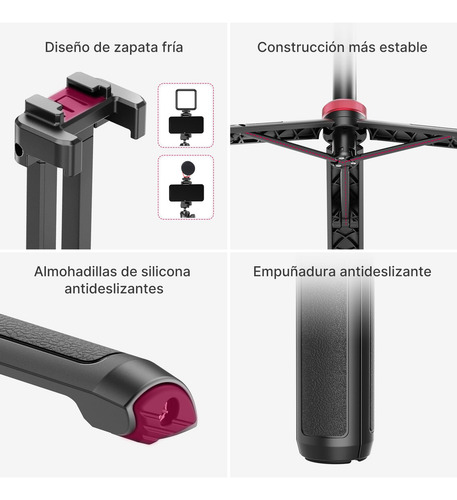 Ulanzi Mt-44 Trípode Extensible Para Teléfono 59 Pulgadas