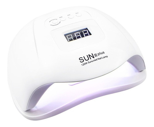 Cabine 120w Led Uv Sun X Plus Manicure Acrigel Gel Nail Rosa Cor Branco 110V/220V (Bivolt)