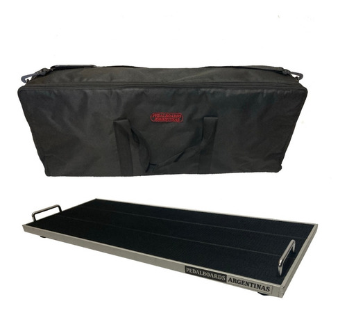 Imagen 1 de 10 de Pedalboard 75x31cm Funda Estuche + Adhesivo Para 12 Pedales