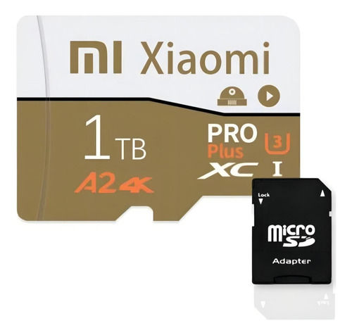 Cartão De Memória Xiaomi 1 Tb Pro Plus A2 4k Speed + Adapter