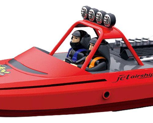 Barco Rc Barco De Carreras Batería Única Roja
