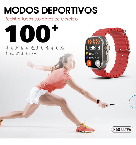 Smart Watch Reloj Inteligente Kbod X60 Pack 5 Correas