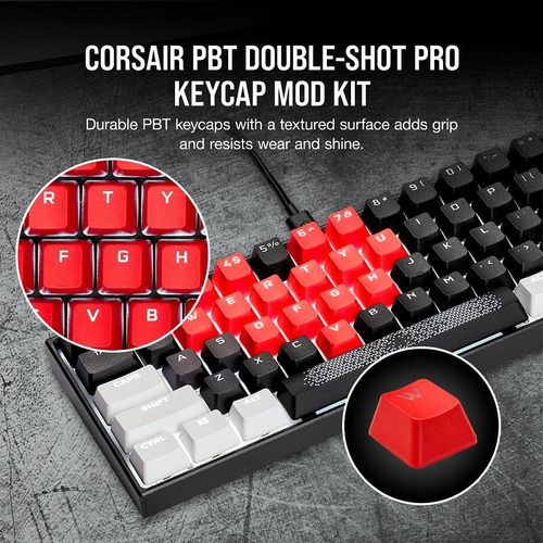 Kit De Modificador Keycap De Doble Mazo Corsair Pbt-capas De
