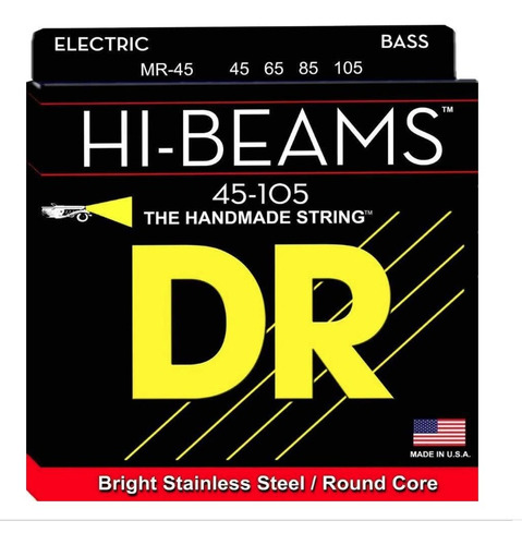 Cuerdas Para Bajo Eléctrico Dr Hi-beams 45-105 Mr-45 Acero