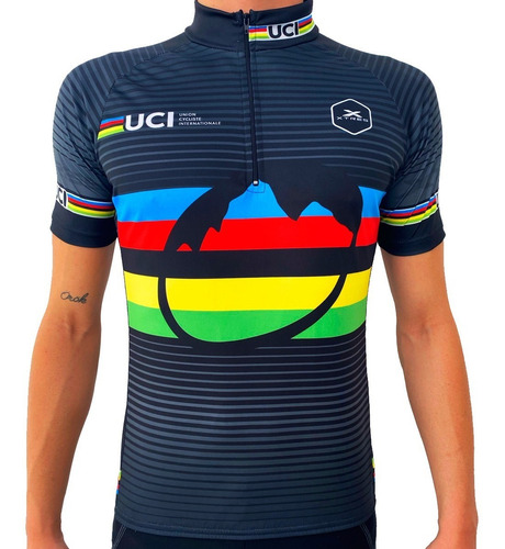 Remera Ciclismo Ciclista Manga Corta Hombre Yersey Bolsillos
