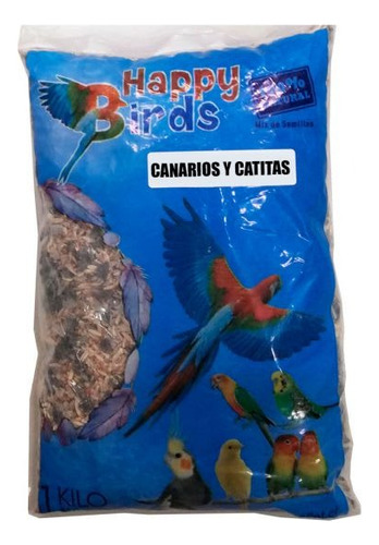 Alimento Mix Canarios Y Catitas Happy Birds 1kg