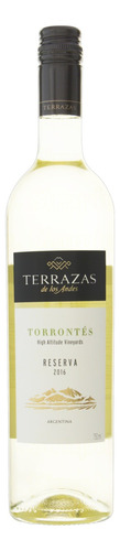 Vinho Torrontés Terrazas de Los Andes De Los Andes Reserva 2016 750 ml