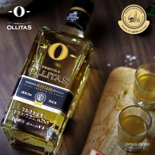 Tequila Ollitas Reposado Triple Destilado 100% Agave