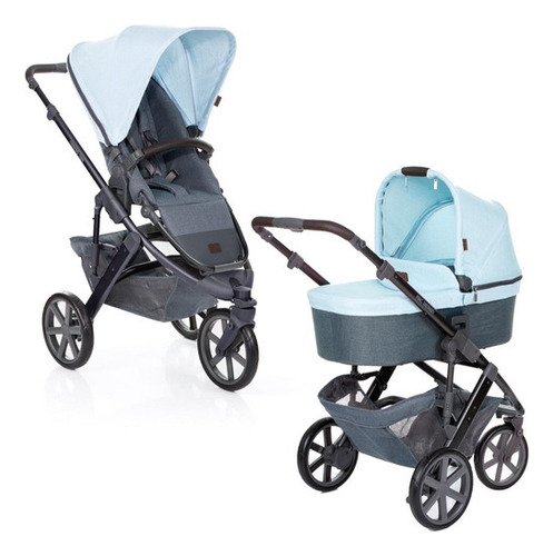 Cochecito de bebé Salsa 3 Abc Design + Moses Ice (limitado), color azul claro