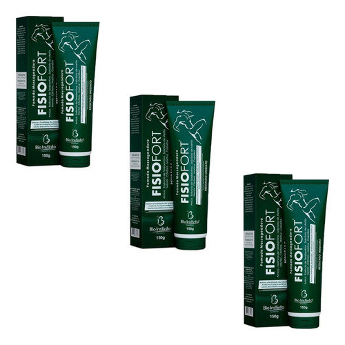 Pomada Massageadora Fisiofort Verde 150g