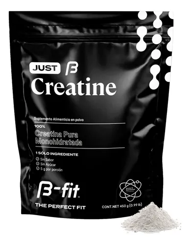 comprar B-FIT B Just Creatine - Creatina Monohidratada Pura en Polvo - 90 Servicios 450 gr 3 Meses de Suministro - Pre Entreno Ideal Pre Workout - Creatina Sin Sabor - Suplemento Deportivo