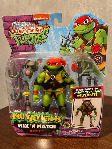 4 Figuras De Las Tortugas Ninja Tmnt - Mix N Match (Usado)