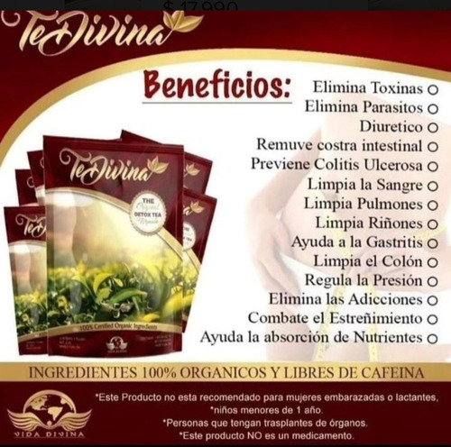 Té Divina Detox Adelgazante Original