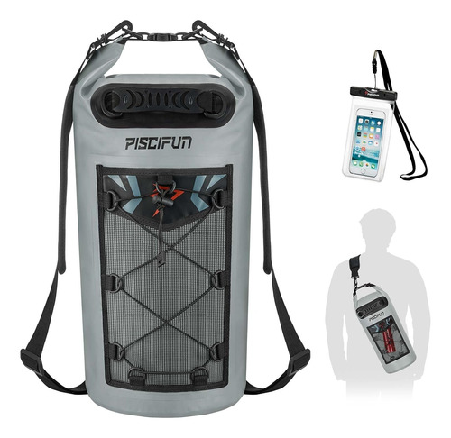 Bolso Drybag Moderno A Prueba De Agua 10 Lts Marca Piscifun 