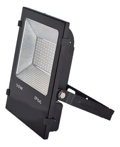 Reflector LED Artlite ARE-006 50W con luz blanco cálido y carcasa negro 90V/260V