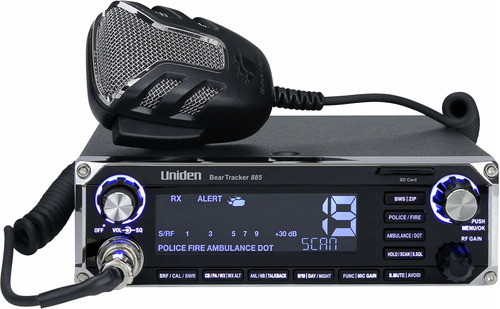 Escaner Radio Digital Hibrido Beartracker 885 Advertencia