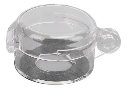 Tapa De Botón Pulsador, Cilindro De Polvo Transparente De Em