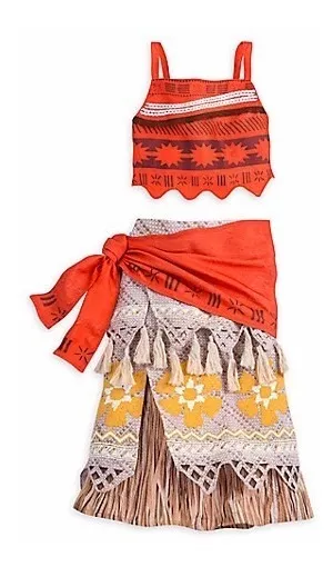 Disfraz Vestido Moana Disney Store Original Importado Usa