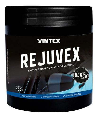 Revitalizador Plásticos Parachoque Rejuvex Black Vonixx 400g