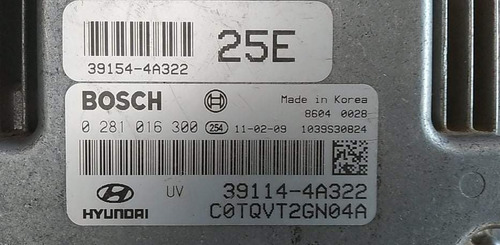 Computador Hyundai H1 Ecu-motor 39114-4a322 (25e) Petrolero