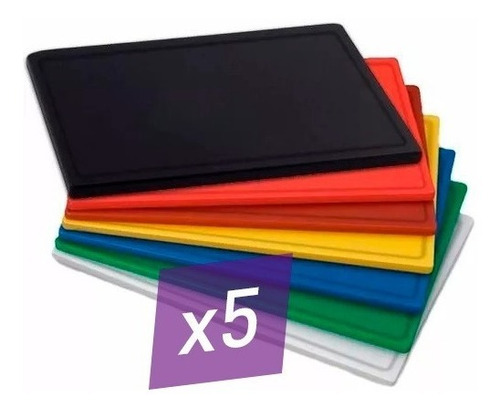 Tabla De Picar Tabla De Corte En Colores 30x40cm Pack X5