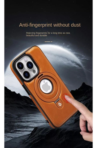 X Funda De Piel Auténtica For iPhone 15 Pro, Modelo