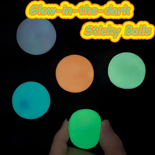 Bolas De Techo Que Brillan En La Oscuridad Bolas Adhesivas Q