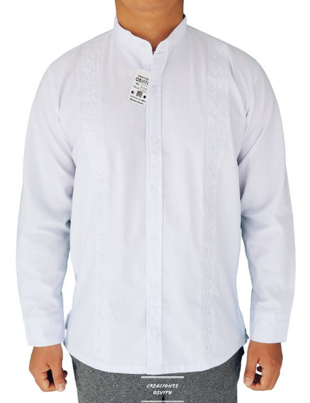 Camisa Casual Cuadros Slim Fit Cuello Neru Talla M Camisa Casual Cuadros Slim Fit Cuello Neru Talla M