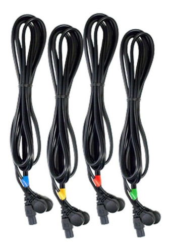 Pack Cables Compex Conexión Snap Nueva Generación (4 Unid)