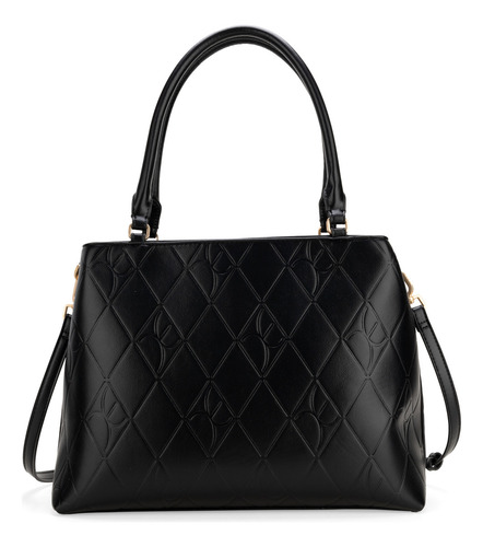 Bolsa Satchel Cloe Sensyali Grande Color Negro