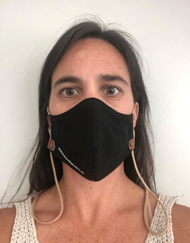 Imagen 4 de 4 de Mascarilla Ajustable Con Colgador Para El Cuello