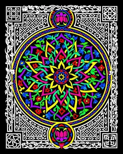 Lotus - Poster De Coloreado Detallado De Terciopelo Borroso