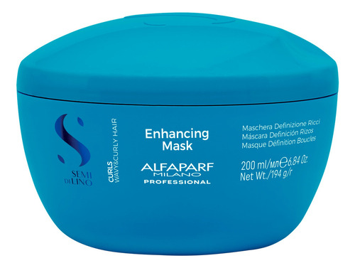 Alfaparf Semi Di Lino Curls Máscara Cabello Rulos X 200ml 3c