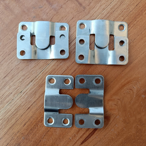 Colgador De Pared De Acero Soporte Montaje Empotrado 3 Pares
