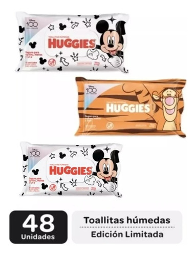 Toallitas Humedas Huggies Disney X48 4 En 1 Ed. Limit 3 Pack