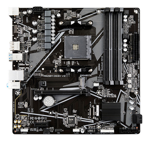 Placa Madre Gigabyte A520m Ds3h V2 Am4 Ddr4 Matx