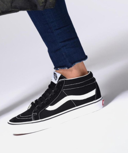 Vans Sk8 Mid Reissue Negras Importadas Vans Sk8 Mid Reissue Negras Importadas