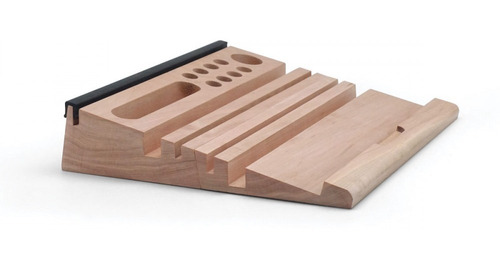 Imagen 8 de 10 de Soporte Notebook Organizador Stand Up Madera Excelente Calid