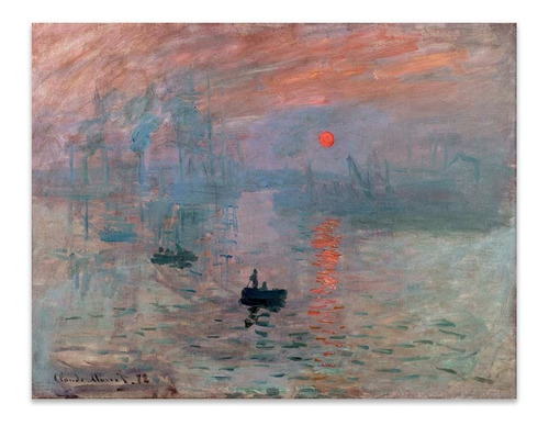 Cuadro Canvas Impresion Sol Naciente Monet 54x70 M Y C