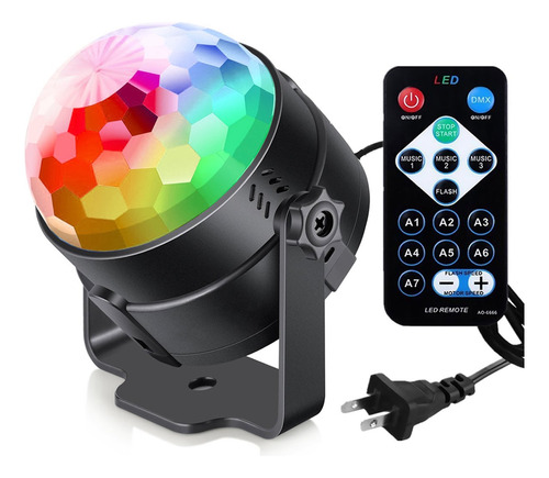 Luces De Fiesta Activadas Por Sonido Con Control Remoto, Ilu