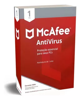 Mcafee Antivirus 1 Ano Proteção Total 1 Dispositivo