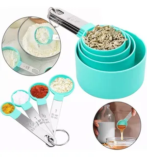 Juego De Taza Cuchara Y Medidora De Reposteria Cocina 8pcs